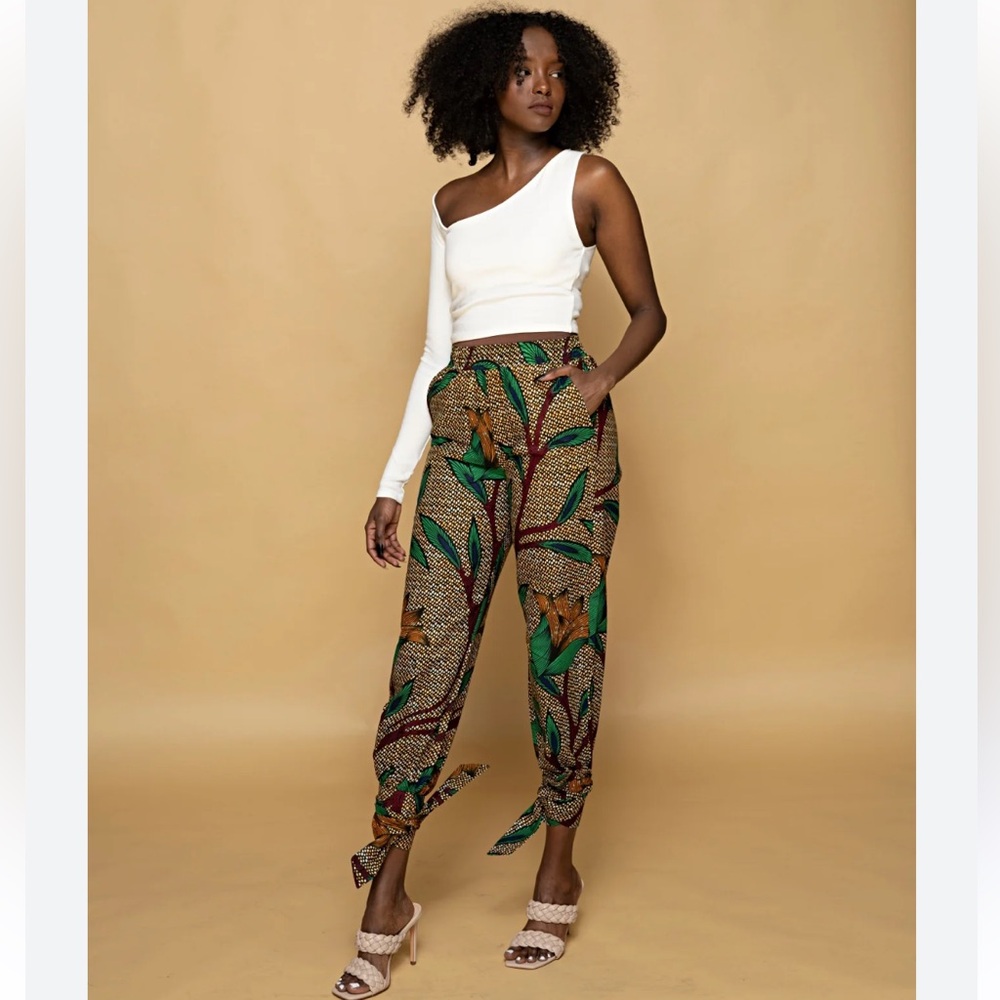 Stylish Green and Brown Joggers